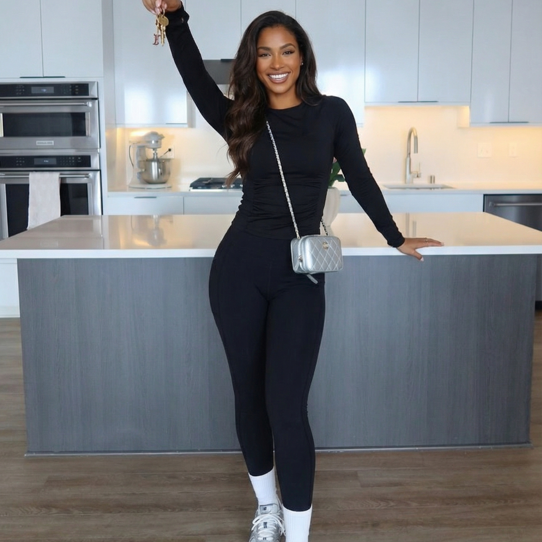 ACTIVEWEAR LONGSET ZWART