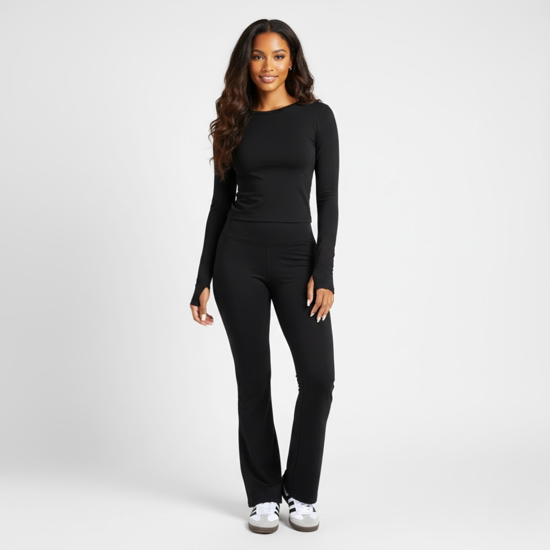 ACTIVEWEAR FLAIRSET BLACK